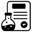 Chemiebericht Forschungsbericht Forschungsdokument Symbol