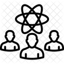 Forschungsgruppe Marktforschung Atom Symbol