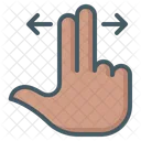 Back Forth Gesture Icon