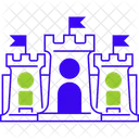 Fortress Castle Building Icon