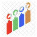 Balkendiagramm Geschaftsdiagramm Fortschrittsdiagramm Symbol