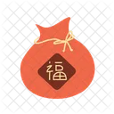 Fortune bag icon festive Chinese  Icon