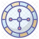 Fortune Wheel Roulette Gambling Icon