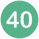 Forty Number Icon