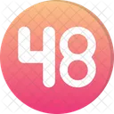 Forty Eight Count Counting Icon