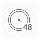 Forty Eight Hours Clock Dial Icon