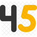 Forty five  Symbol