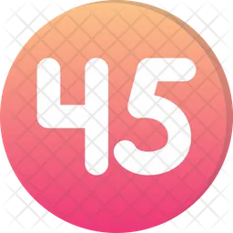 Forty five  Icon