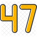 Forty Seven Count Counting Icon