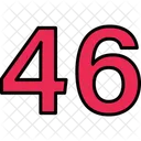 Forty Six Numbers Numeric Icon