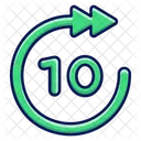 Forward 10 Second Ten Seconds 10 Seconds Icon