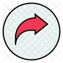 Forward Curved Right Icon