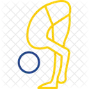 Forward Bend Pose  Icon
