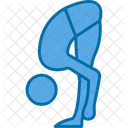 Forward Bend Pose  Icon