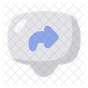 Chat Forward Message Icon