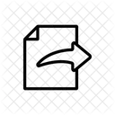 Document File Contour Icon