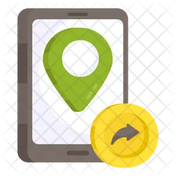 Forward Mobile Location Flag Icon