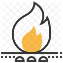 Fossil Fuels Flame Icon