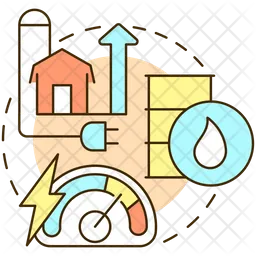 Fossil fuel dependence  Icon