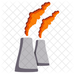 Fossil Fuel Pollution Icon