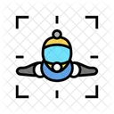 Wingsuit Deportista Hacer Icono