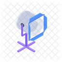 Naturliches Licht Kunstliches Licht Studiobeleuchtung Icon
