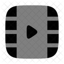 Reproduccion De Fotogramas De Video Vertical Icono