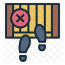 Foul Bowling Footstep Icon