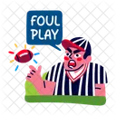 Foul Play Match Referee Shouting Icon