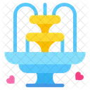 Fountain Water Heart Icon