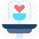 Fountain Garden Love And Romance Icon