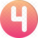 Four Count Counting Icon