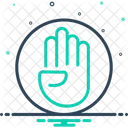 Four Finger Hand Icon