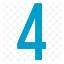 Four Numbers Icon