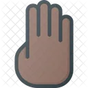 Four Finger Point Icon