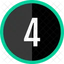 Four Number Count Icon