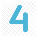 Number Shape Four Icon