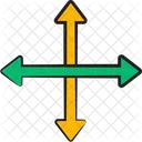 Four Direction Arrows  Icon