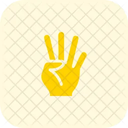 Four Finger  Icon