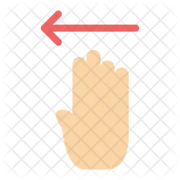 Four Finger Left  Icon