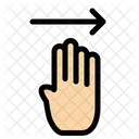 Four Finger Right  Icon
