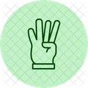 Four Fingers Pentaglow Icon