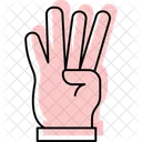 Four fingers  Icon