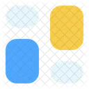 Four free shapes grid  Icon