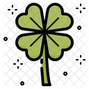 Four Leaf Clover Leaf Sharmrock Icon
