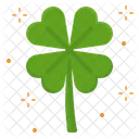 Four Leaf Clover Leaf Sharmrock Belief Lucky Charm Luck Goodluck Icon