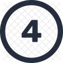 Four number  Icon