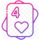 Four Of Heart  Icon
