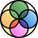 Four-petal mandala  Icon