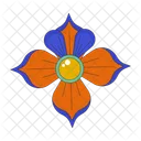 Four Petals Flower  Icon